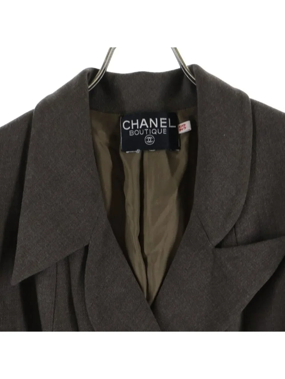 Chanel Boutique Vintage Tailored Jacket Clover Button Double Breasted Short